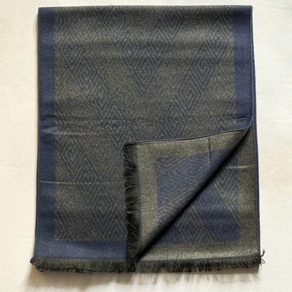 شال طرح دار -252154 دو رنگ